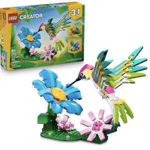 LEGO Creator 3 in1 Wild Animals: Colorful Hummingbird Building Toy for Girls, Boys, & Kids