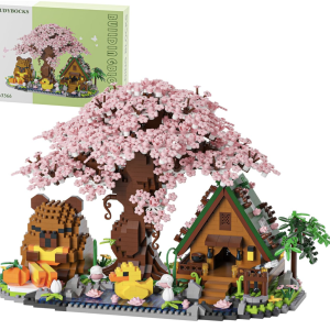 Capybara Cherry Blossom Bonsai Tree House Building Sets for Adults & Kids